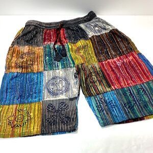 Rising International Brand Patchwork Shorts Cotton Festival Shorts Made In Nepal
